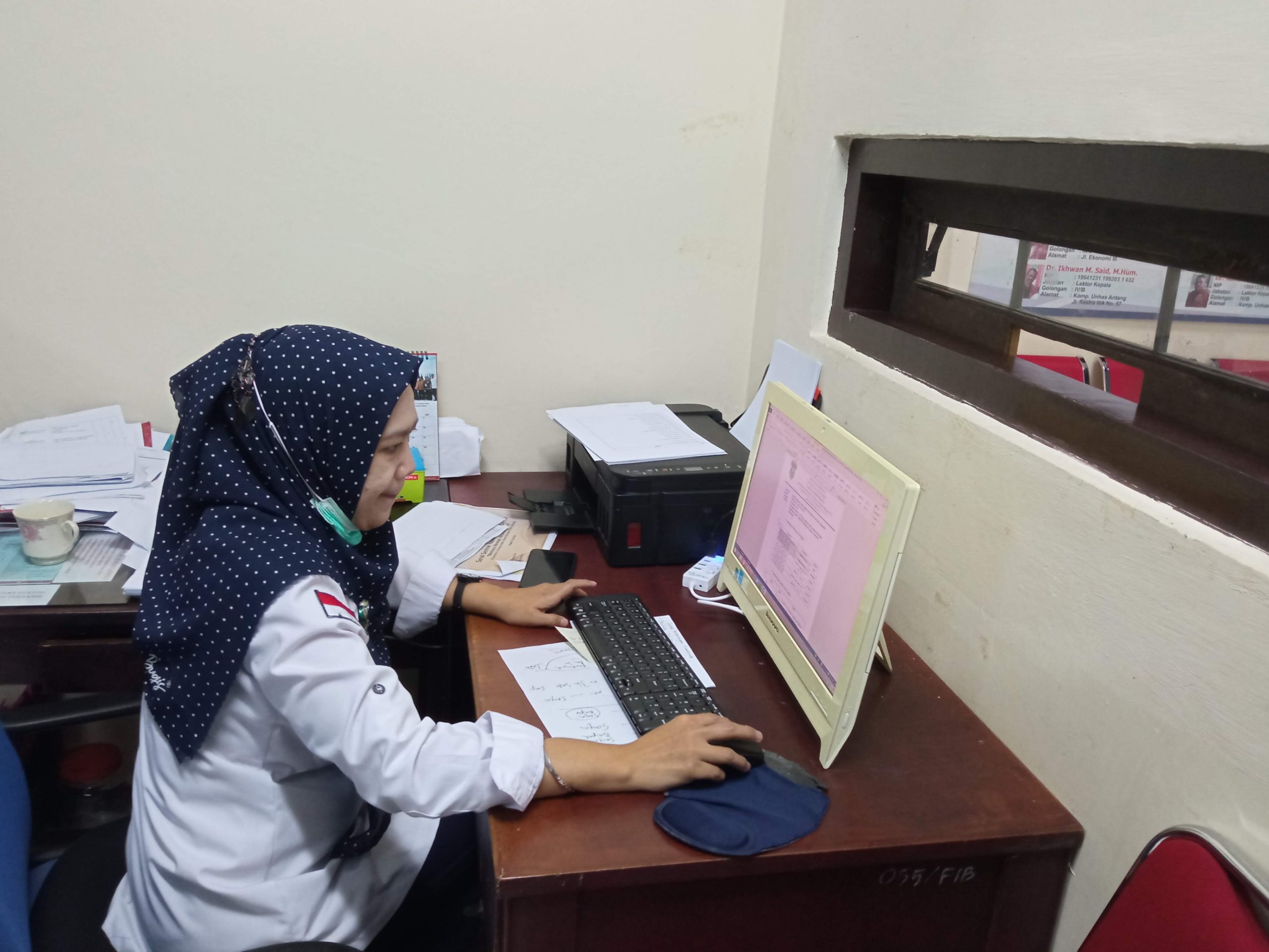 Ruang Pelayanan Administrasi Departemen Sastra Indonesia FIB Unha